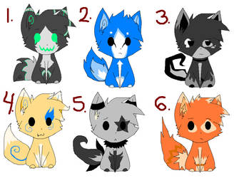 Kawaii Wolves Adoptables