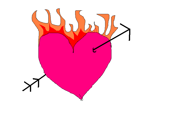 flaming heart