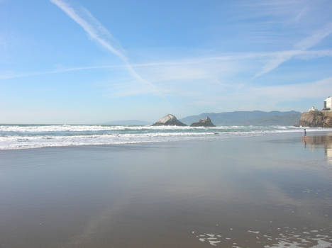 big rocks in the pacific