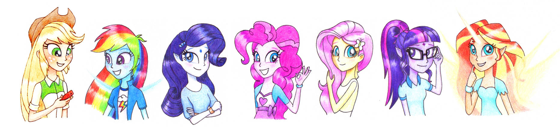 Oversaturated Equestria Girls