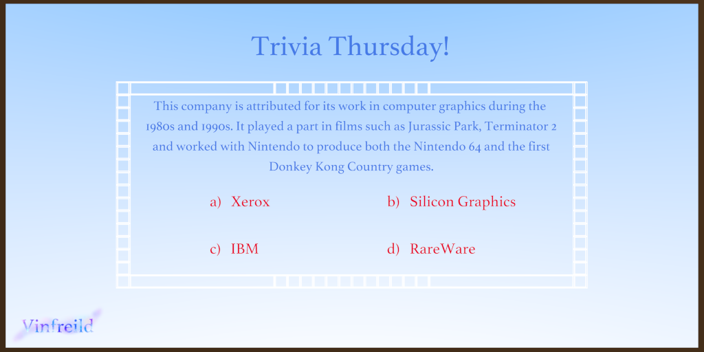 Trivia Thursday (10/5/2017) by Vinfreild