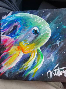 Rainbow Space Fish