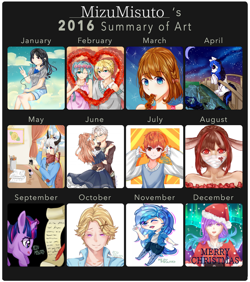 2016 Art Summary by MizuMisuto