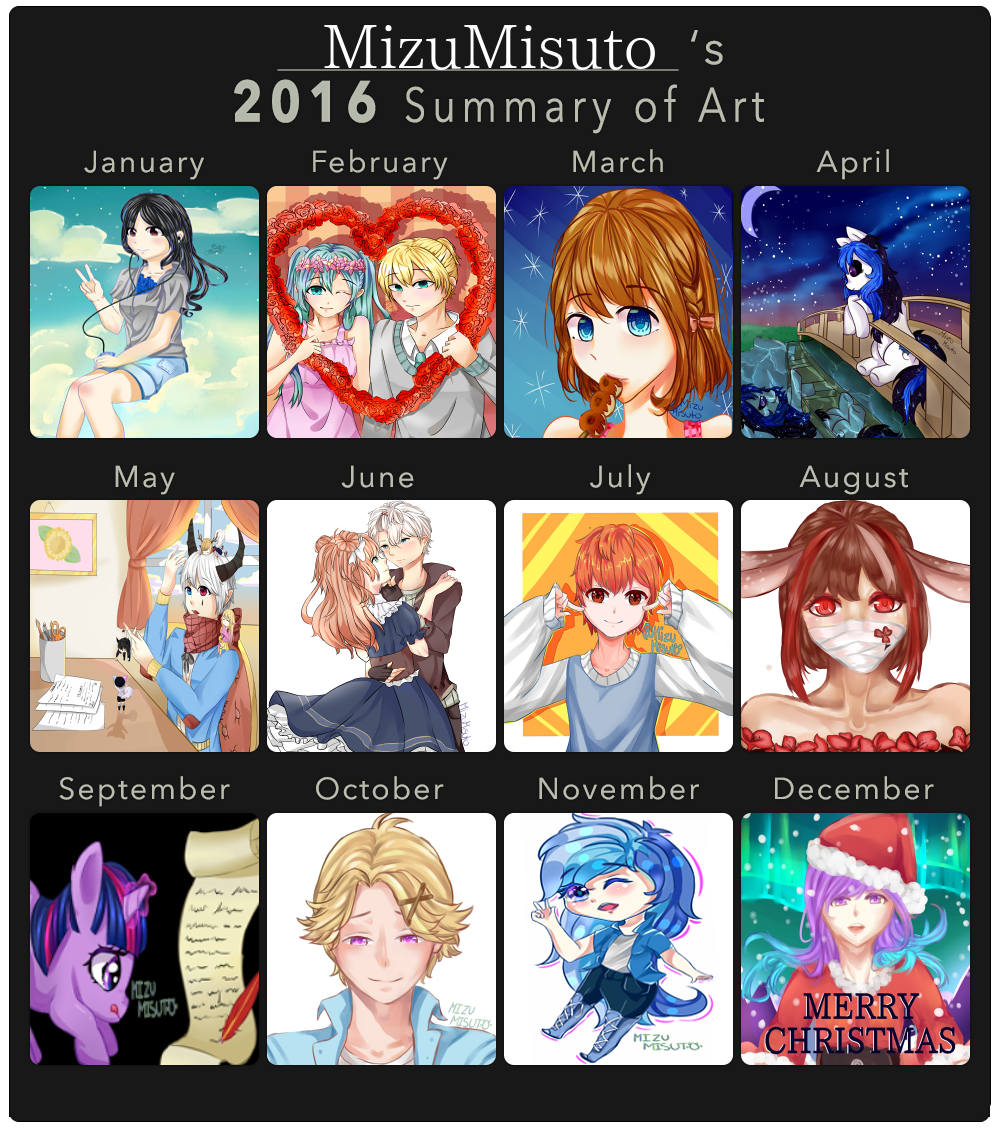2016 Art Summary by MizuMisuto