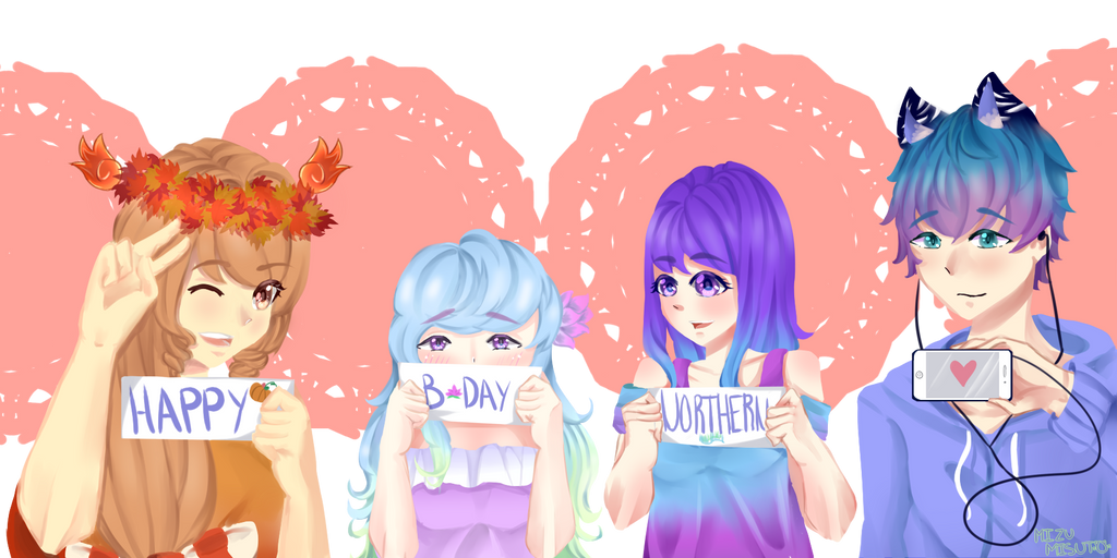 Happy Birthday NorthernLights8! w/ speedpaint by MizuMisuto