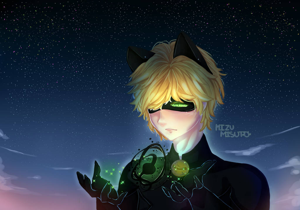 Chat Noir- Miraculous Ladybug Fanart by MizuMisuto