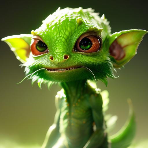 Concept art of an adorable green gremlin by HyperPhant0m on DeviantArt