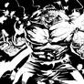 Red Hulk Green Hulk Inks