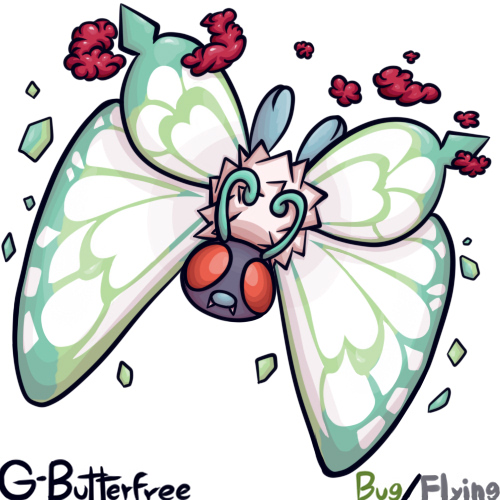 Butterfree Alola Form by NoirSov on DeviantArt in 2023