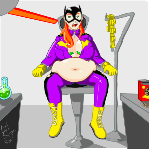 Batgirl Fatgirl by carlsaganman on DeviantArt 