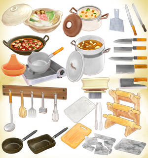 Cookware set MMD pack Download