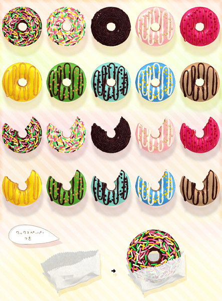 Snack Mmd MMD doughnut Set download by Hack-Girl on DeviantArt