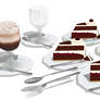 MMD Black Forest Cake set