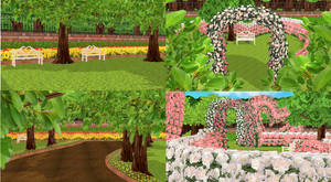 MMD rare romantic garden stage Limited Download