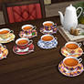 Tea cup and saucer set MMD download