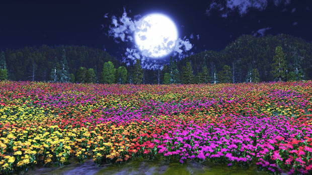 MMD STAGE Night flower field DOWNLOAD by Hack-Girl on DeviantArt