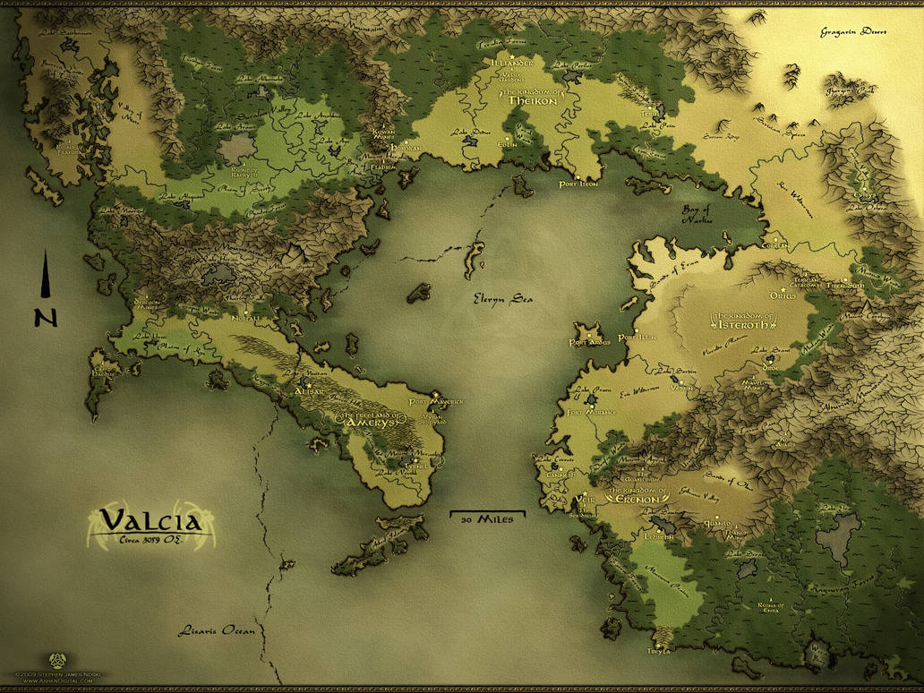 Varisian Map Valcia - Regional Fantasy Map by Authsauce on DeviantArt