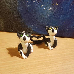 Cats in love FIMO