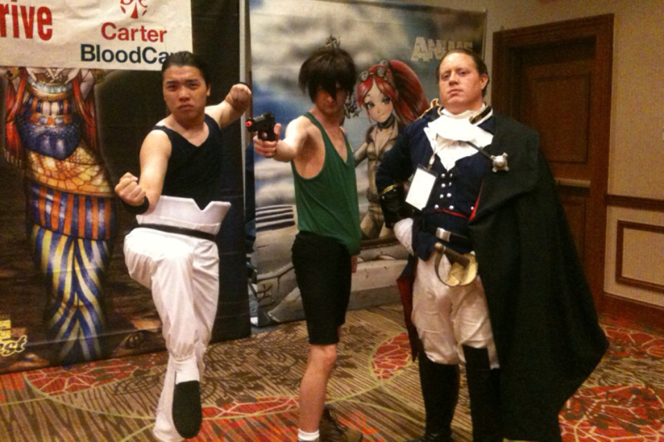 Heero, Wufei, and Treize @ A-Fest 2014