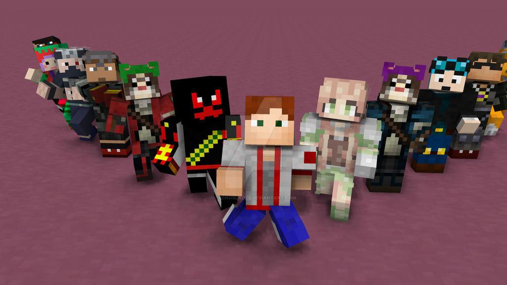 Epic Minecraft Team Up by TecnoBlades on DeviantArt