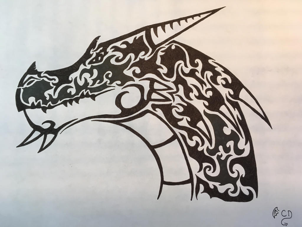 Tribal Dragon / Python by SilverD64 on DeviantArt