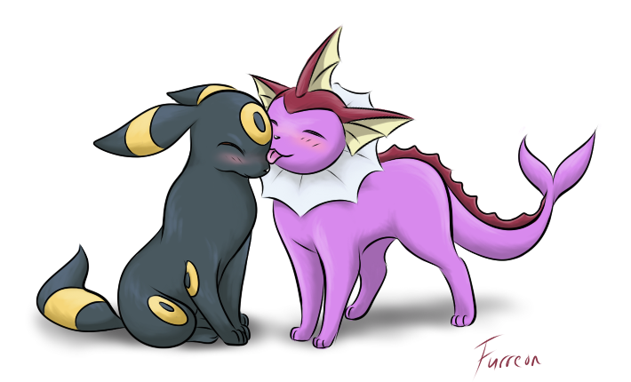 Umbreon and shiny Vaporeon