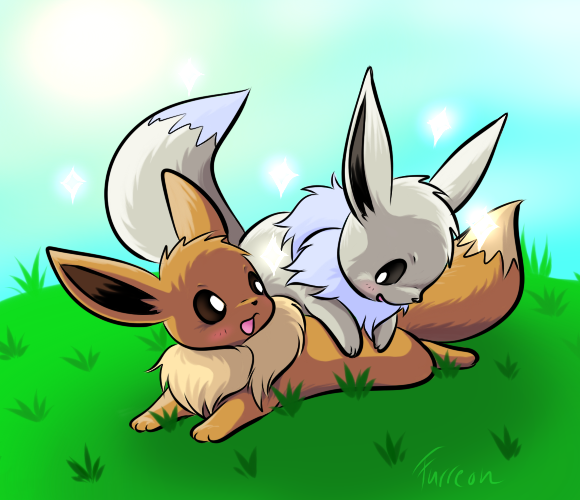 Eevees playing