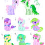 CLOSED! Nameless Pony x Jelly Melly Bred adopts!