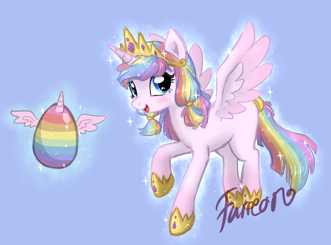 Mlp Reverse MLP Reverse Egg Adopt #1 Rainbow Alicorn Princess by Furreon on DeviantArt