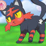 Pokemon Amie: Touching Litten's butt!