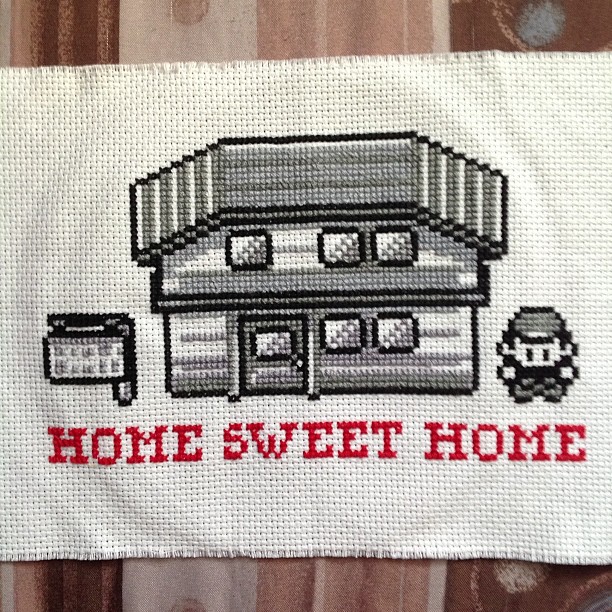 Pokemon Home Sweet Home Cross Stitch