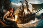 Mermaids atoll - The lost ship by DaniNaimare