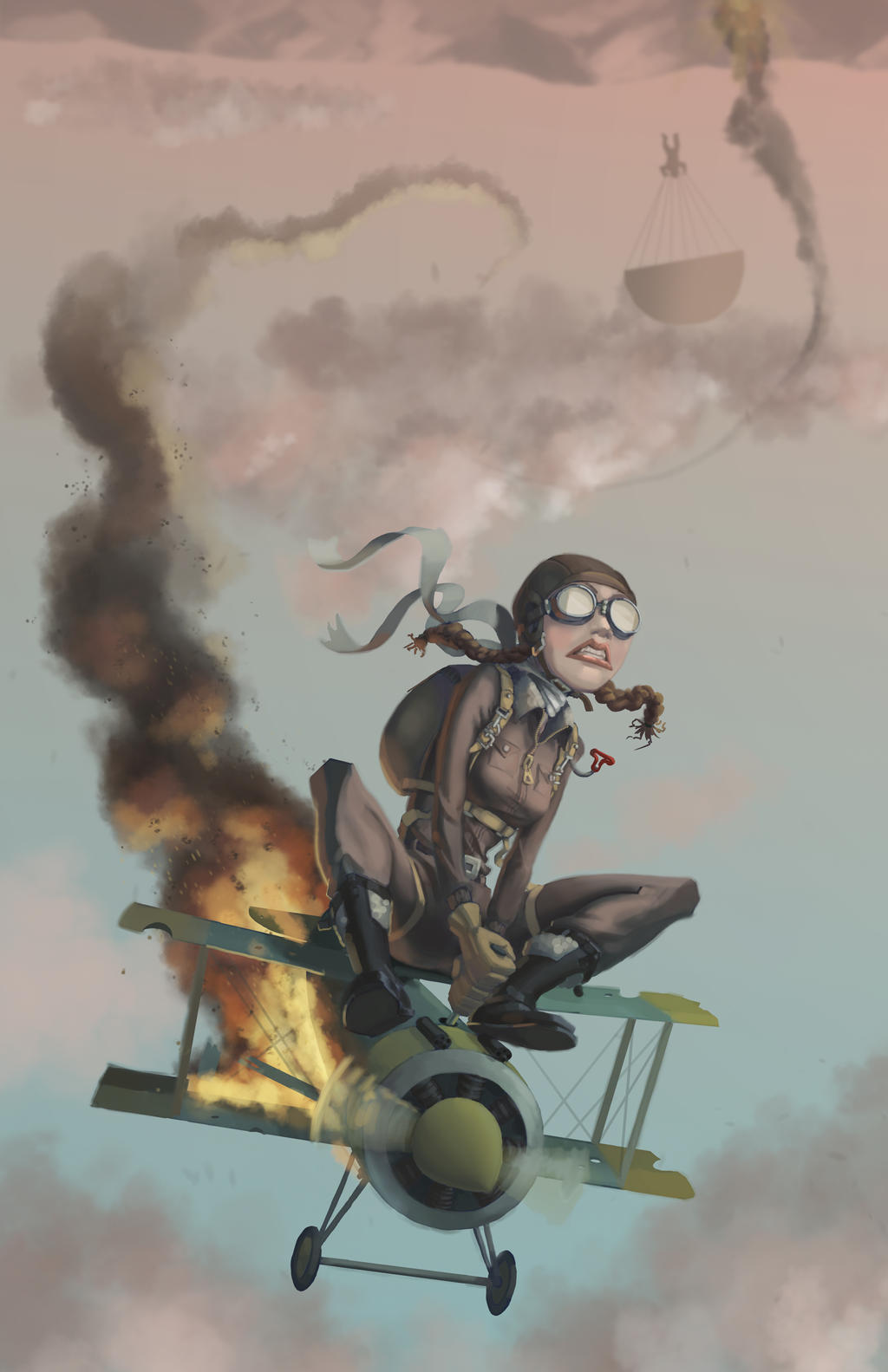Barrel-roll Brenda by JaminDoodle