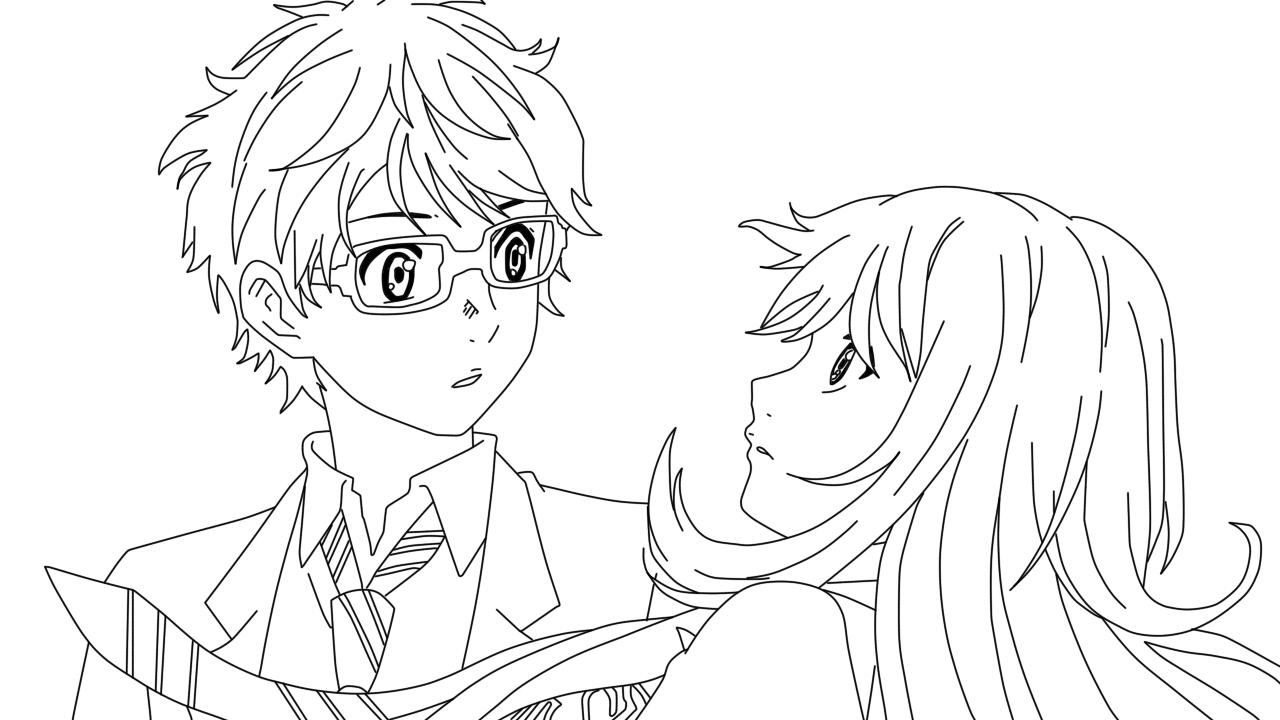 Shigatsu wa kimi no uso - Kousei and Kaori by Fresh-Anime on DeviantArt