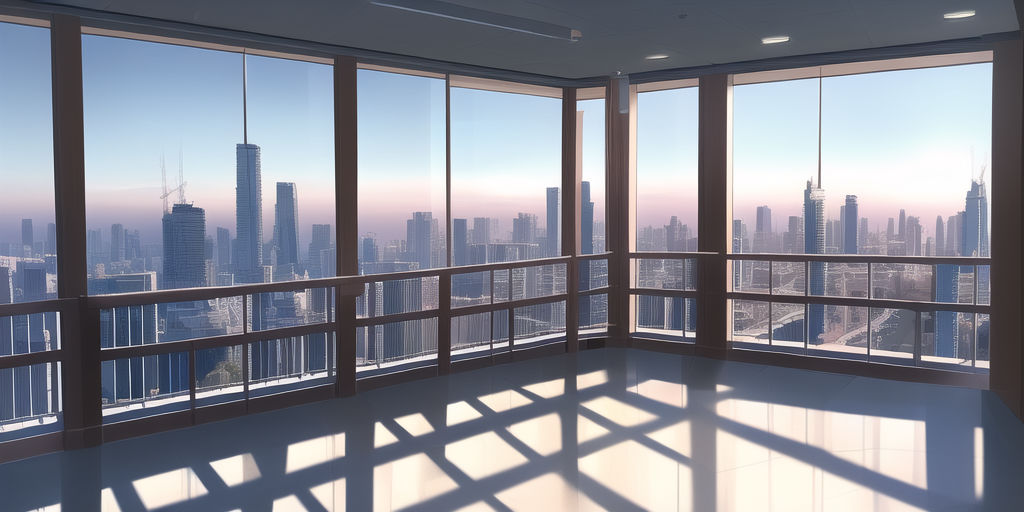 Looking Outside A Skyscraper Window VN Background by drechenaux on ...