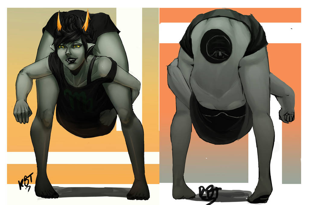 Comm - Morning stretches by redblacktac