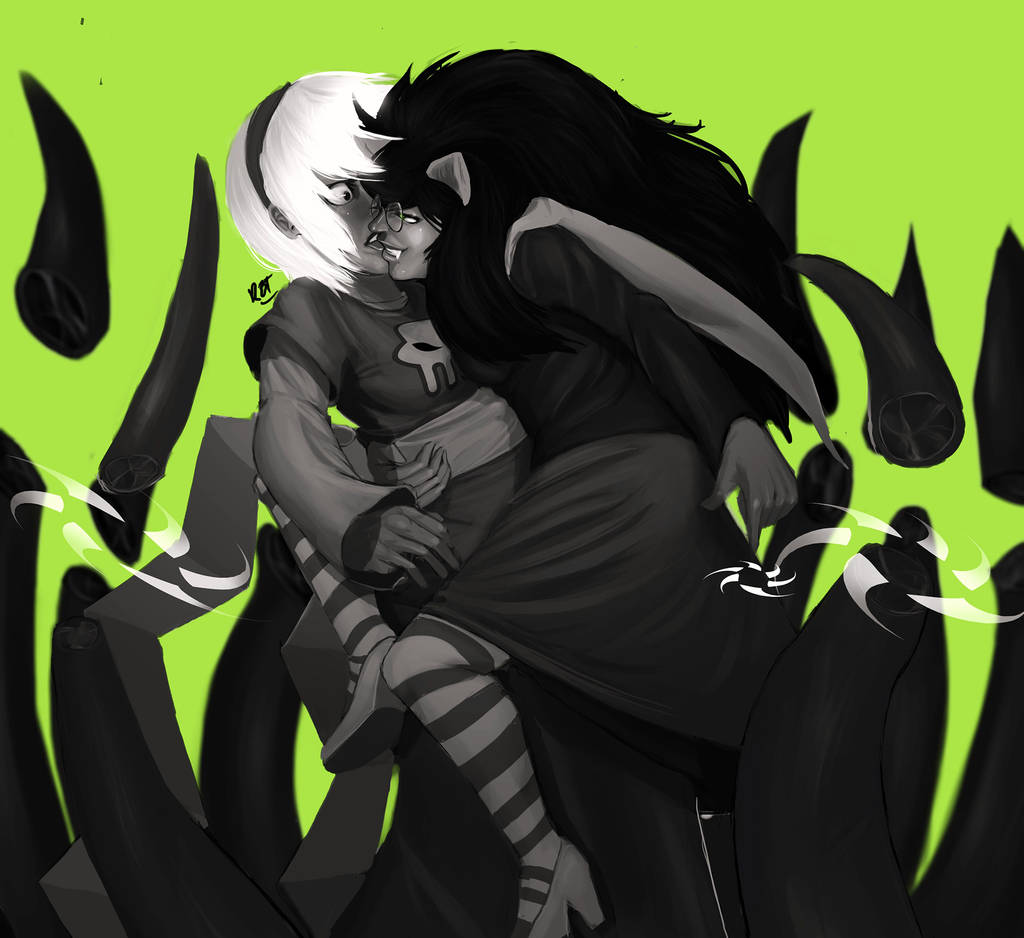 Comm - Grimdark Gal - Pounce by redblacktac
