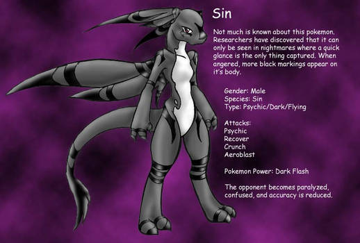 Sin the Unknown Pokemon