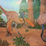 Ornithiomimus courtship display