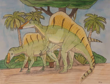 Ouranosaurus couple.