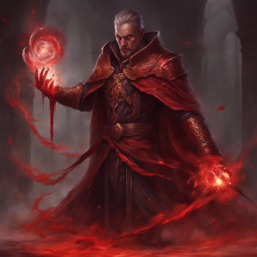 Blood Magic Rng Blood mage using blood as a weapon, male mage, blo by Final47 on DeviantArt