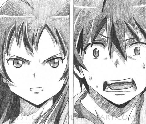 Hataraku Maou-sama - Emi and Maou