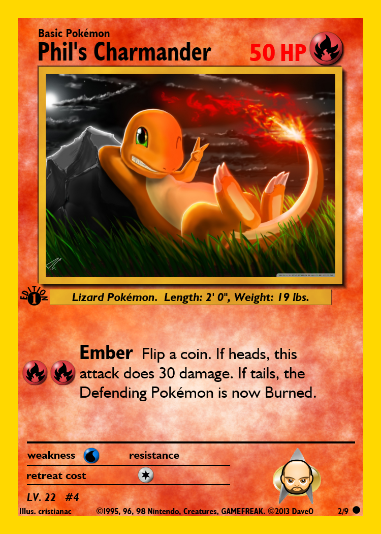 2 of 9 Charmander Custom Pokemon Card by IAmTheDaveO on DeviantArt 2 of 9 Charmander Custom Pokemon Card by IAmTheDaveO on DeviantArt