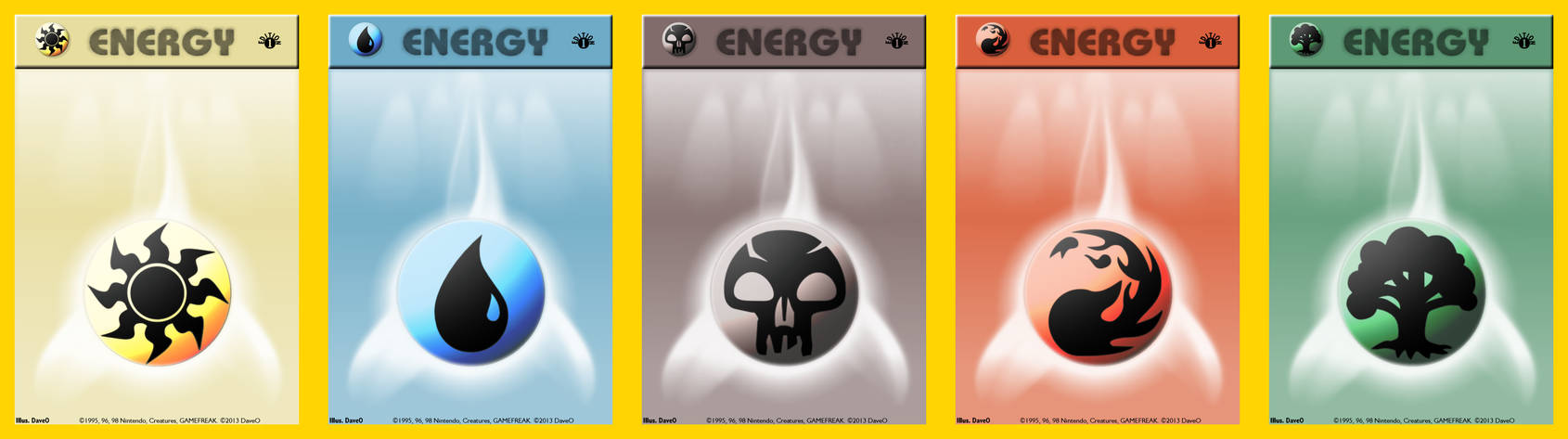Pokemon or Magic the Gathering Mana Energy Cards by IAmTheDaveO on DeviantArt Pokemon or Magic the Gathering Mana Energy Cards by IAmTheDaveO on DeviantArt
