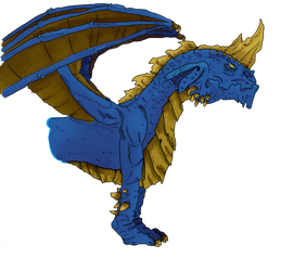 Dragon bleu adulte