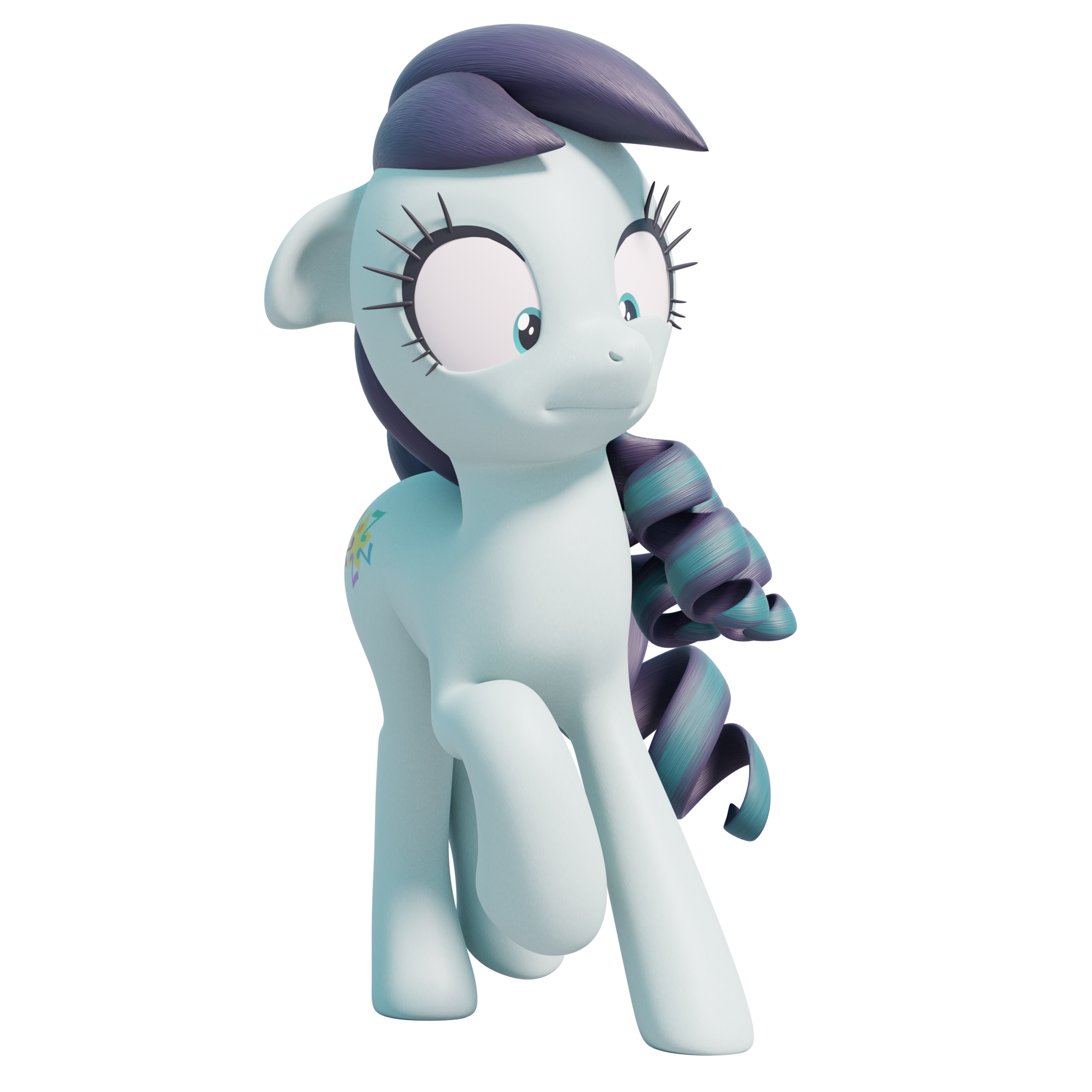 Yet Another Over-the-top 3D Pony Face