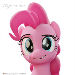 Pinkie Eyebrow Expression Render Test