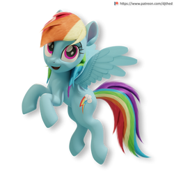 Flying Rainbow Dash Version 2