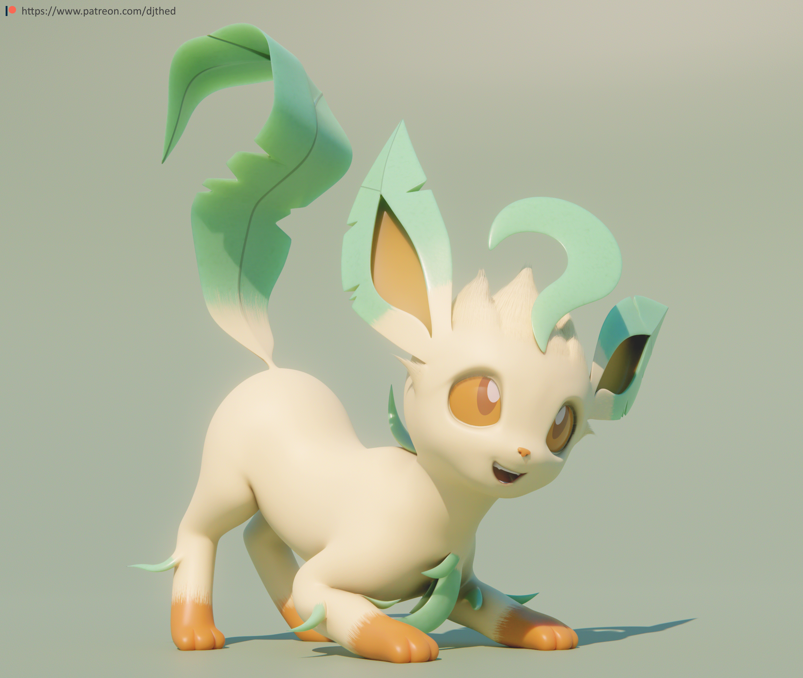 Eevee 3D Render Pokemon by MrPatafoin on DeviantArt