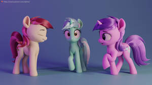 Background Char Render 1 (Rose, Lyra, Amethyst)